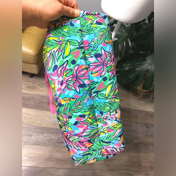🛍️ Lily Pulitzer XL pink, blue insulated collapsible cooler tote bag - Picture 10 of 14